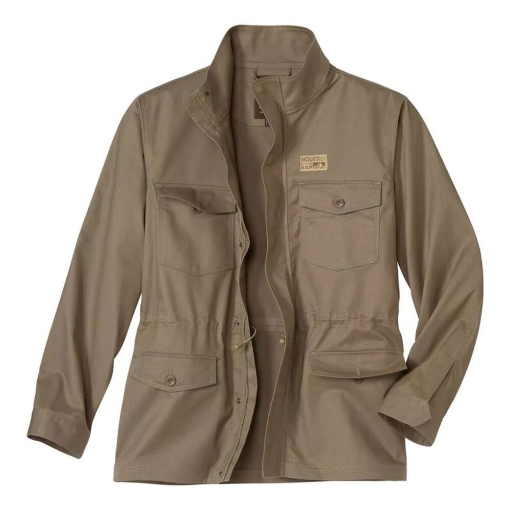 Atlas For Men Mens Twill Safari Jacket / Taupe